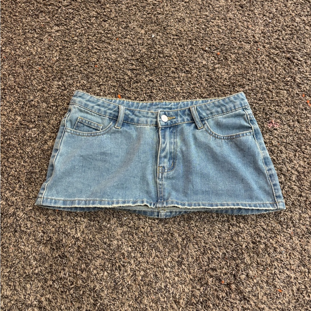 Denim Mini Skirt